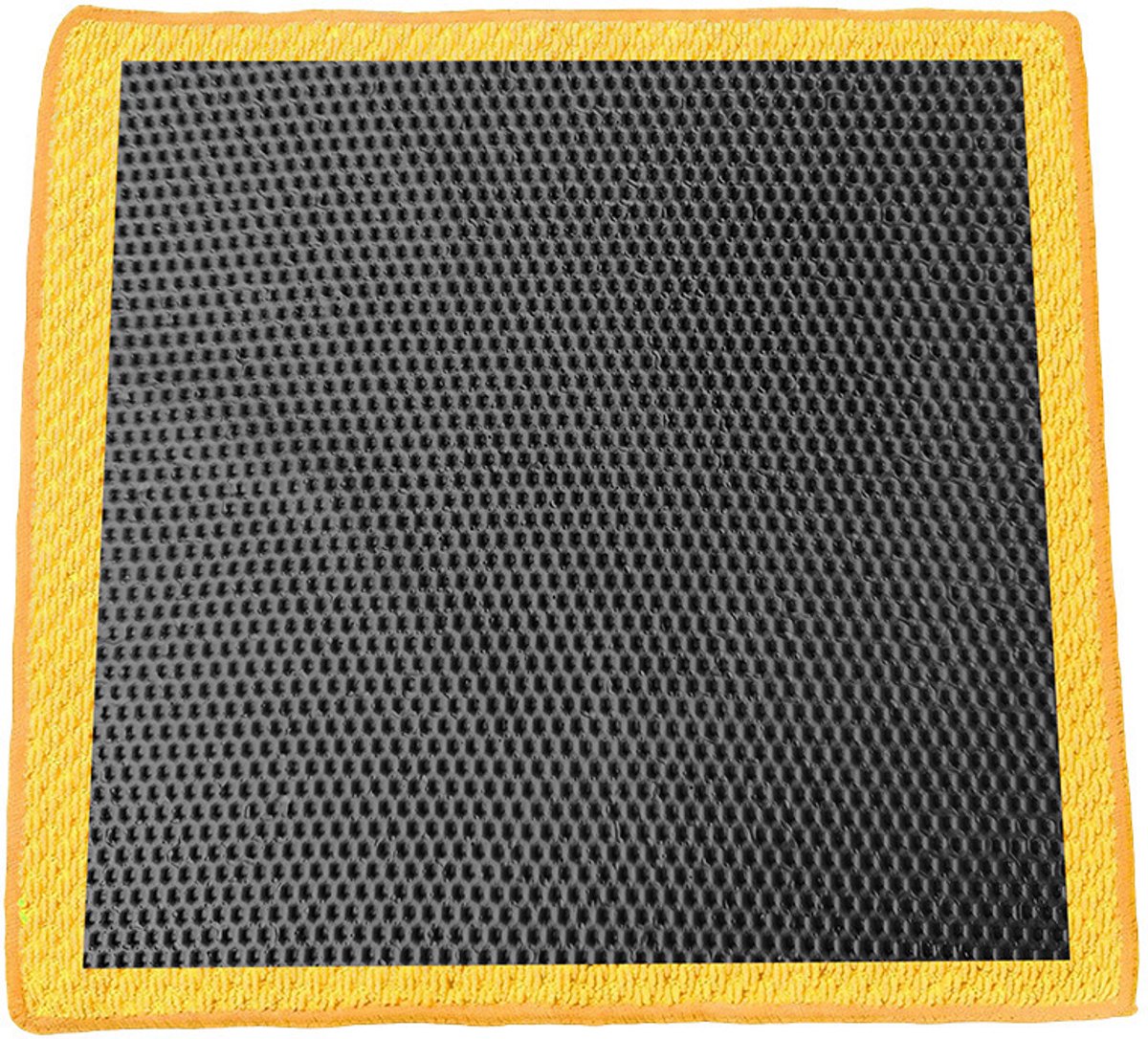 1stuk - Klei Doek Auto – KLEI DOEK REINIGING GEEL - Microvezel Reinigingsdoek - MEDIUMGeperforeerde Clay Towel Mitt - 30 x 30 CM