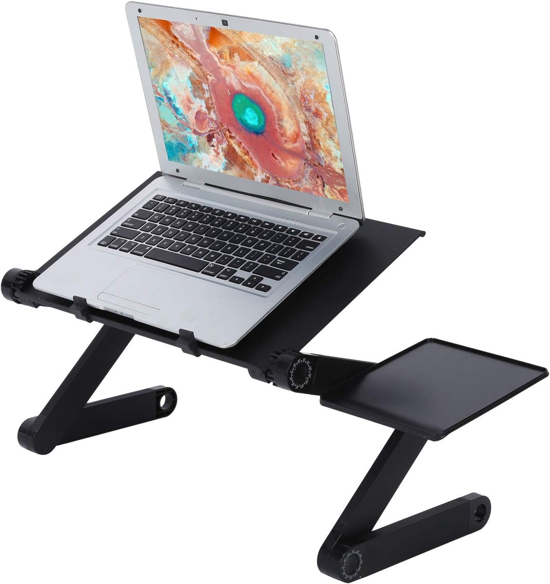 Laptop Tafel - Bureau Verstelbaar - Werken en Lezen - Inklapbaar Ontwerp - 42x26cm Desktop