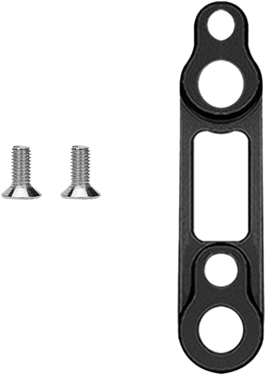 Schijfrem Adapter - Fietsmontage - Racefiets Verbetering - Aluminium Constructie - 8.3x1.3cm - Zwart