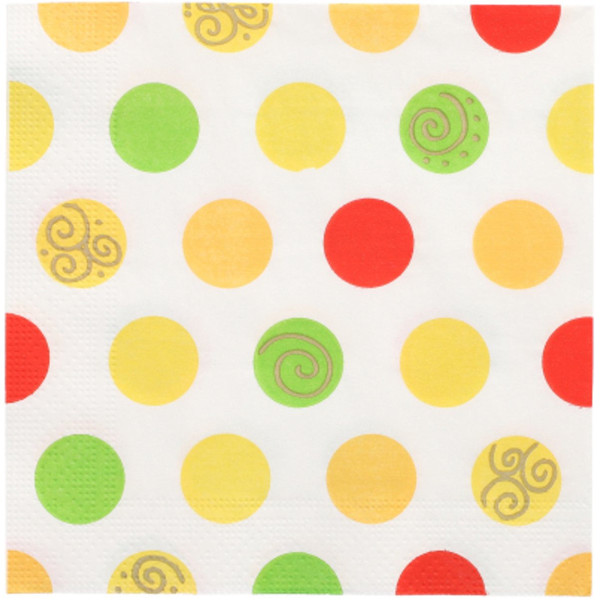 10x 20 Servetten 3-laags 1/4 vouw 33 cm x 33 cm Balls