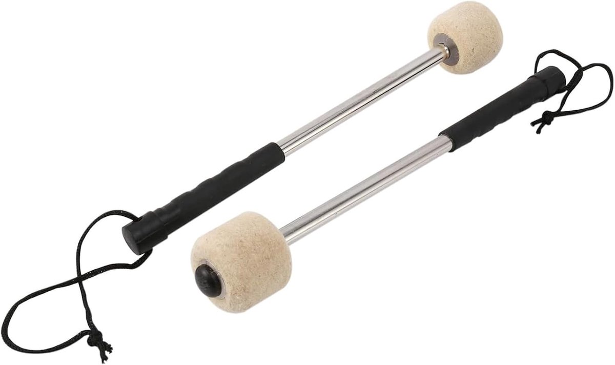 Paukenstokken Set - Mallets Percussie - Muziek Maken - Antislip Grip - 30x5cm - Vilten Kop