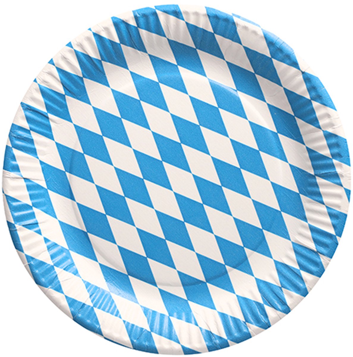 50 Borden, karton rond Ø 23 cm Beiers blauw