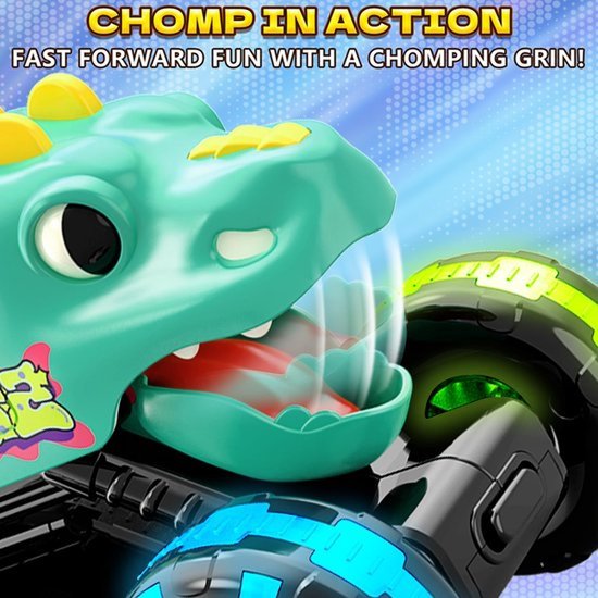 3-pack dinosaurus auto speelgoed - Kinderen Peuters - Lichtgevende wielen Monster Truck speelgoed - Voor jongens van 2, 3, 4, 5, 6, 7 en 8 jaar oud Kerst verjaardagscadeaus - Press & Go Dino Trucks speelgoed — afbeelding 4