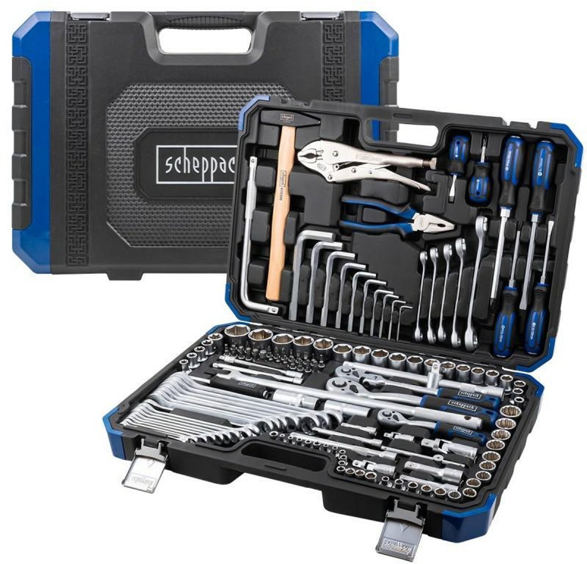 Scheppach - Dopsleutelset - 1/4" 3/8" 1/2" - 142delig