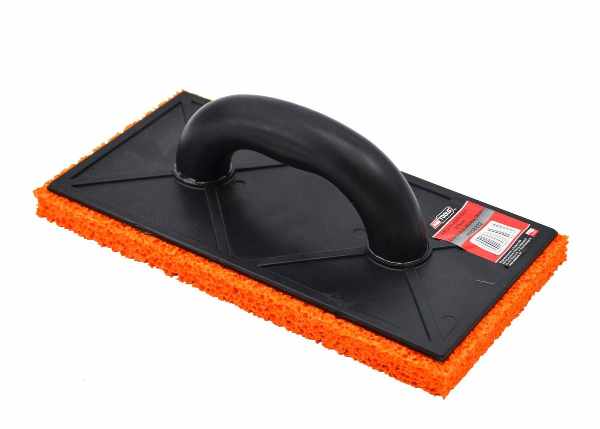 Awtools AW30222 Serie - Kunststof Troffel met Spons - 18mm - Ergonomische Handgreep - Polish en Pleister