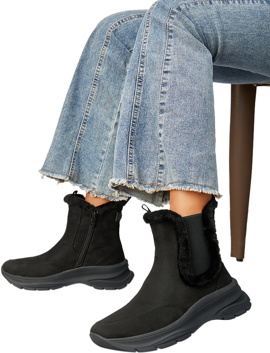 Hoge sneakers met rits