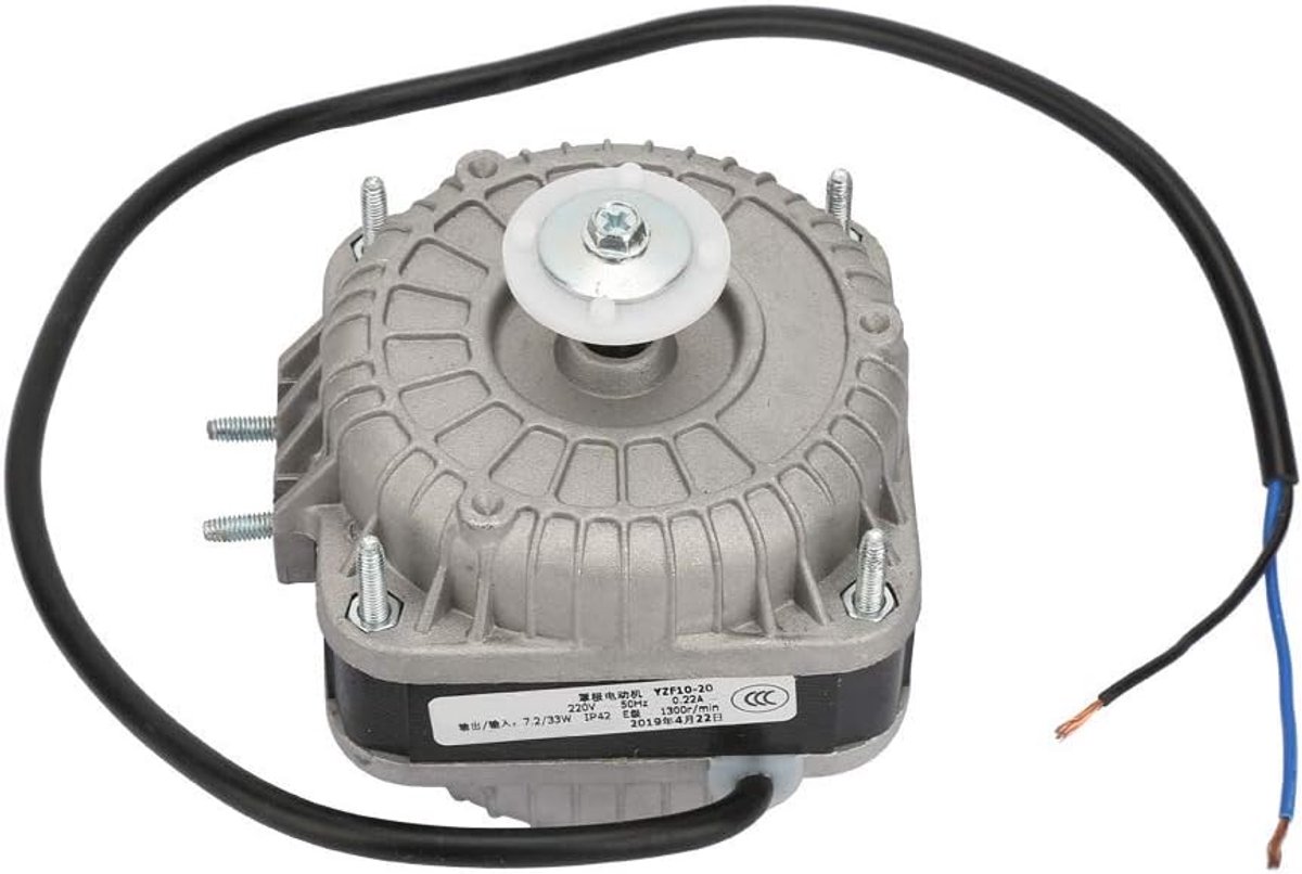 Condensatormotor - Motor Ventilator - Koeling Vriezer - Hoge Snelheid Lage Stroom - 33 Watt 220 Volt