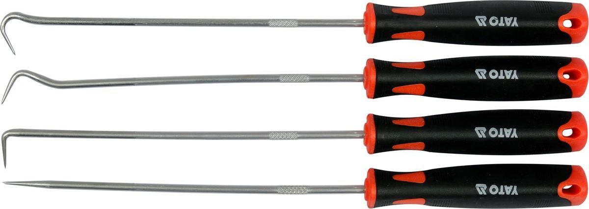 YATO YT-08429 - Gereedschapsset met Lange Haken - 4 Stuks - Staal 40Cr - Ergonomische Handgreep
