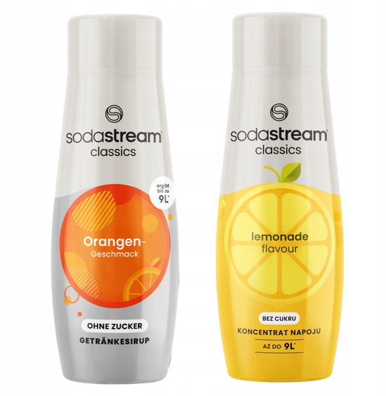 SodaStream set- Siropen- Orange Zero - Lemoniada - Zonder Suiker