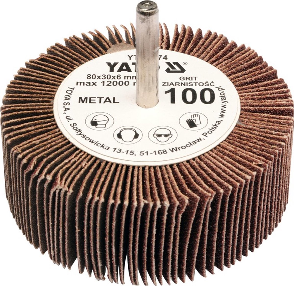 Yato - Schuurpapier - 80x30x6 - P60