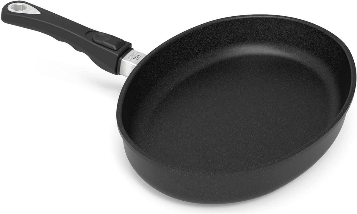 AMT Gastroguss Fish pan, 41 x 27 cm, 5 cm high, with removable handle, not suitable for induction, Lotan non-stick finish, cast aluminium (aluminium), AMZN-4127-Z20B
