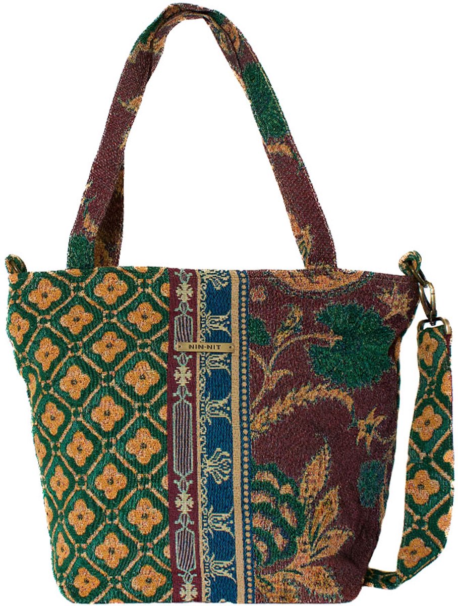 NIN-NIT - Royal Handbag - Paleis Het Loo - Handtas - Schoudertas - Boodschappentas - Weekendtas - Shopper - Groen - Rood - Paars - Beige - Geel - Blauw - Goud - Multicolor - bloemen - ruitjes