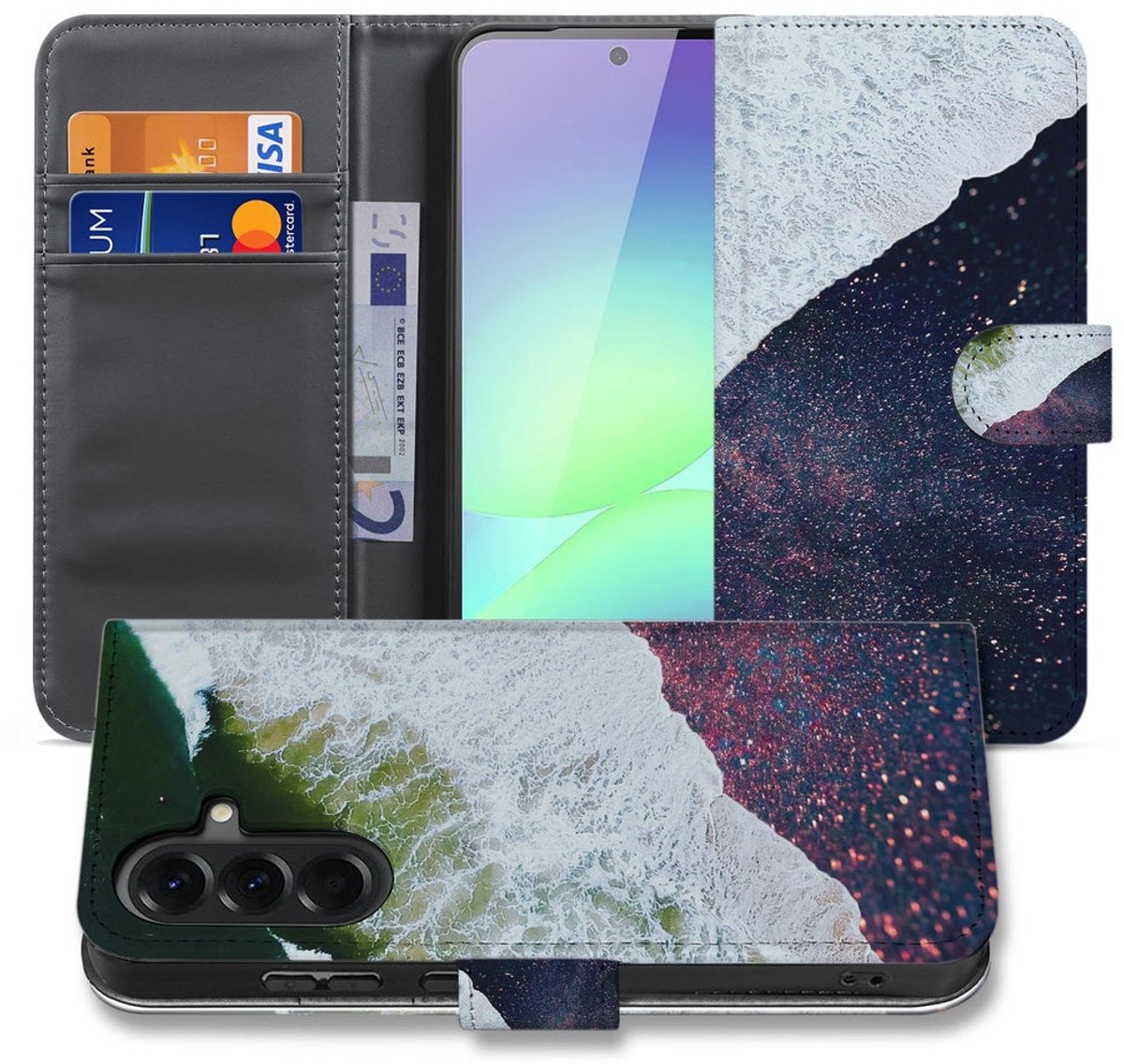 Samsung Galaxy A37 Book Case Sea in Space met Magnetische sluiting