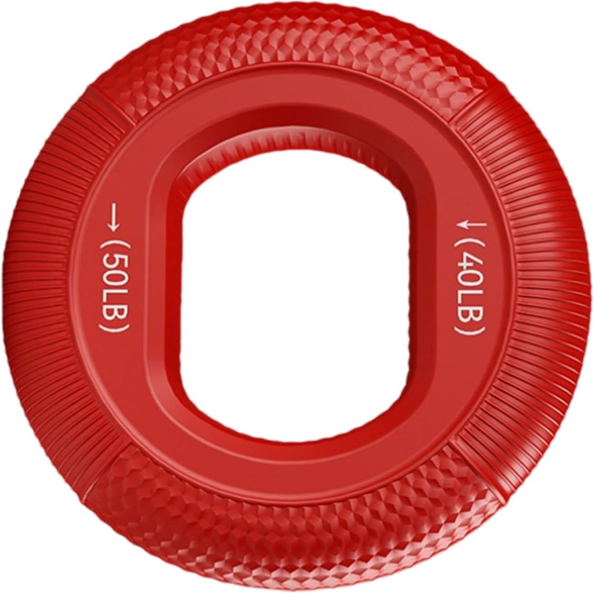 Handgreep Krachtringen - Grip Kracht Trainer - Onderarm Training - Twee Moeilijkheidsgraden - 8 Cm Diameter - Rood