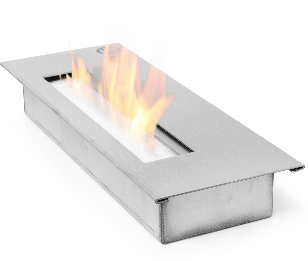 Bio ethanol brander RVS 1,2L inbouw haardbrander voor gelhaard