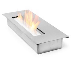Bio ethanol brander RVS 1,2L inbouw haardbrander voor gelhaard