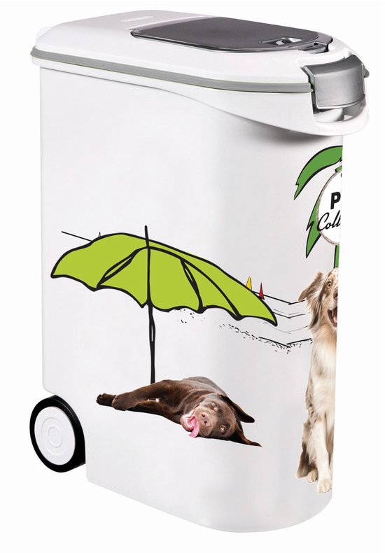 Curver PetLife Voercontainer 6 Kg – Luchtdicht, Met Doseerklep En Handvat, Voor Droogvoer Van Honden