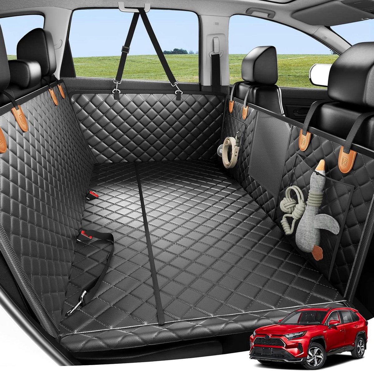 Honden autostoelhoes - Hondenmat auto - Reizen met huisdieren - Verlengt ruimte 40% - 134 x 63 x 55 cm