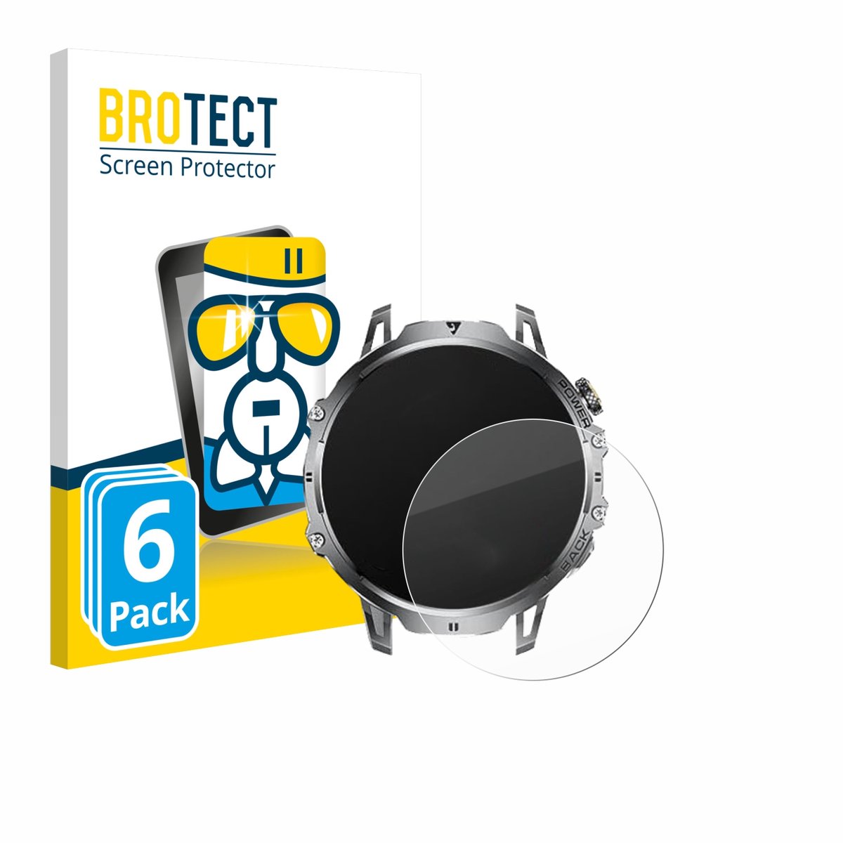 Screenprotector 6 Stuks voor Dremac EF13-E 1.85" Beschermglas transparant