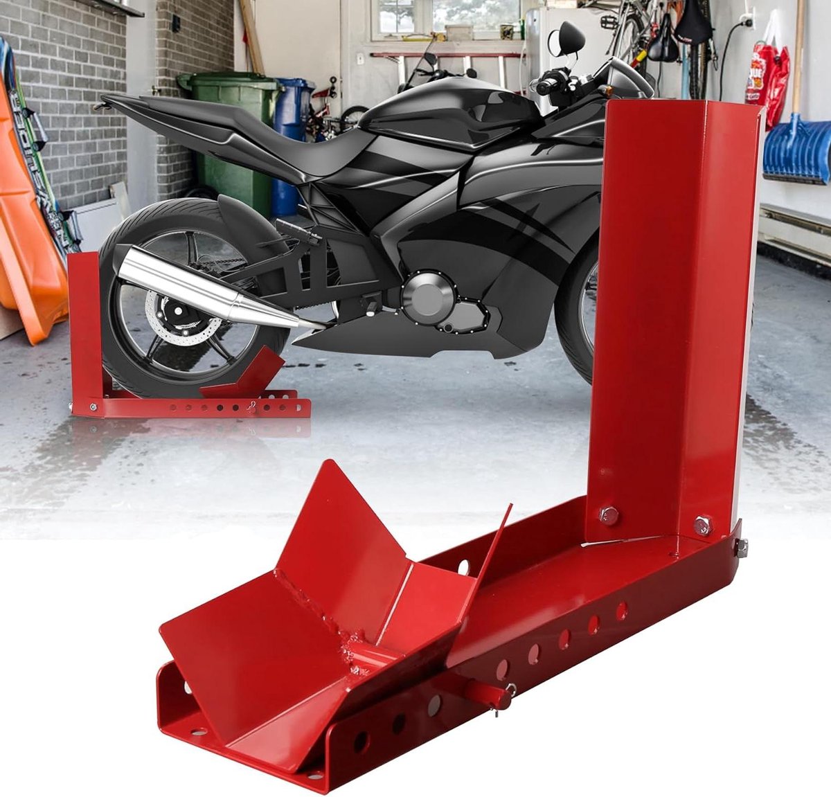 Motorwielklem - Motorstandaard - Transport en Onderhoud - Verstelbaar voor 8-24 inch
