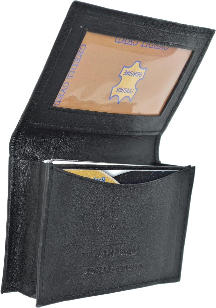 Creditcardhouder Pasjeshouder - Kaarthouder Portemonnee - Minimalistisch Dragen - Uitbreidbaar Ontwerp - Compact Slim - Zwart