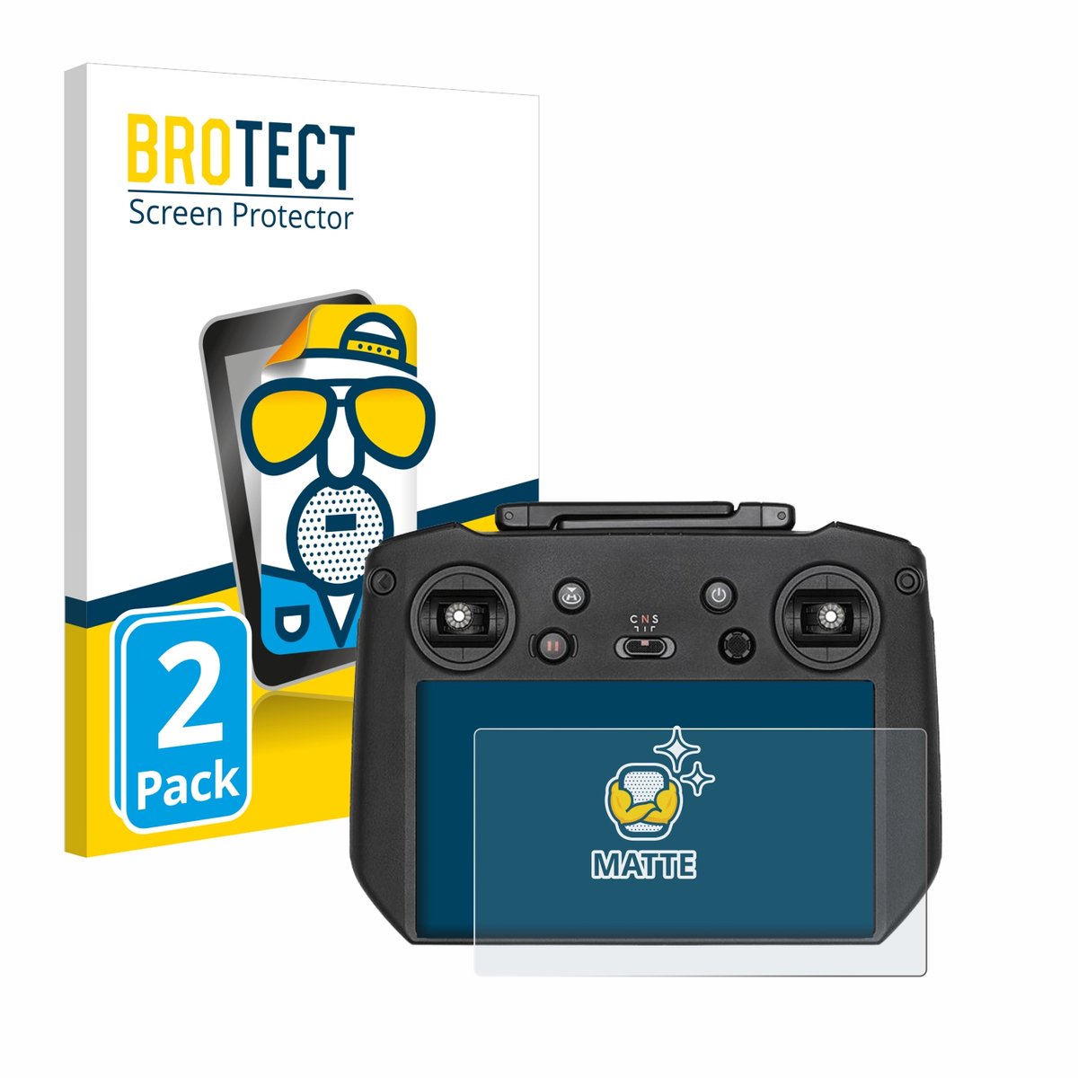 BROTECT - Screenprotector voor DJI Mavic 3 RC Pro - Folie Beschermfolie matte 2 Stuks