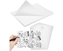 Transparant Papier - Calqueerpapier Vellen - Tekenen en Ontwerpen - 150 Vellen - A4 Formaat - Wit