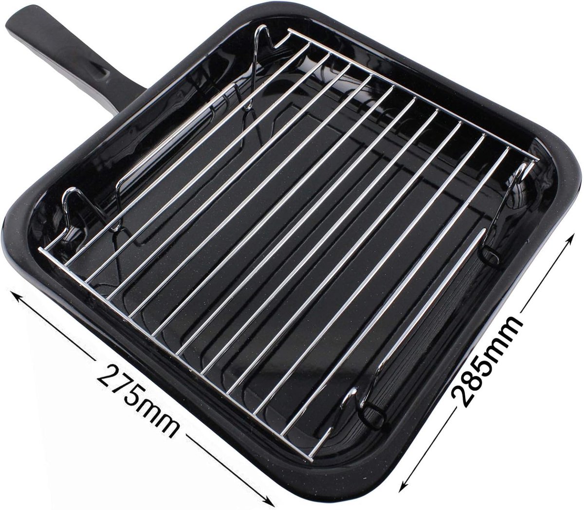 Grillpan Vierkant - Bakplaat - Oven Gebruik - Afneembaar Handvat - 1 Liter Capaciteit