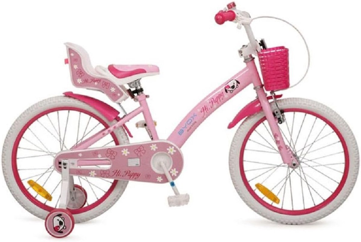Kinderfiets 20 inch Meisjesfiets Fietsen Leren Met Poppenzitje 20 inch Roze