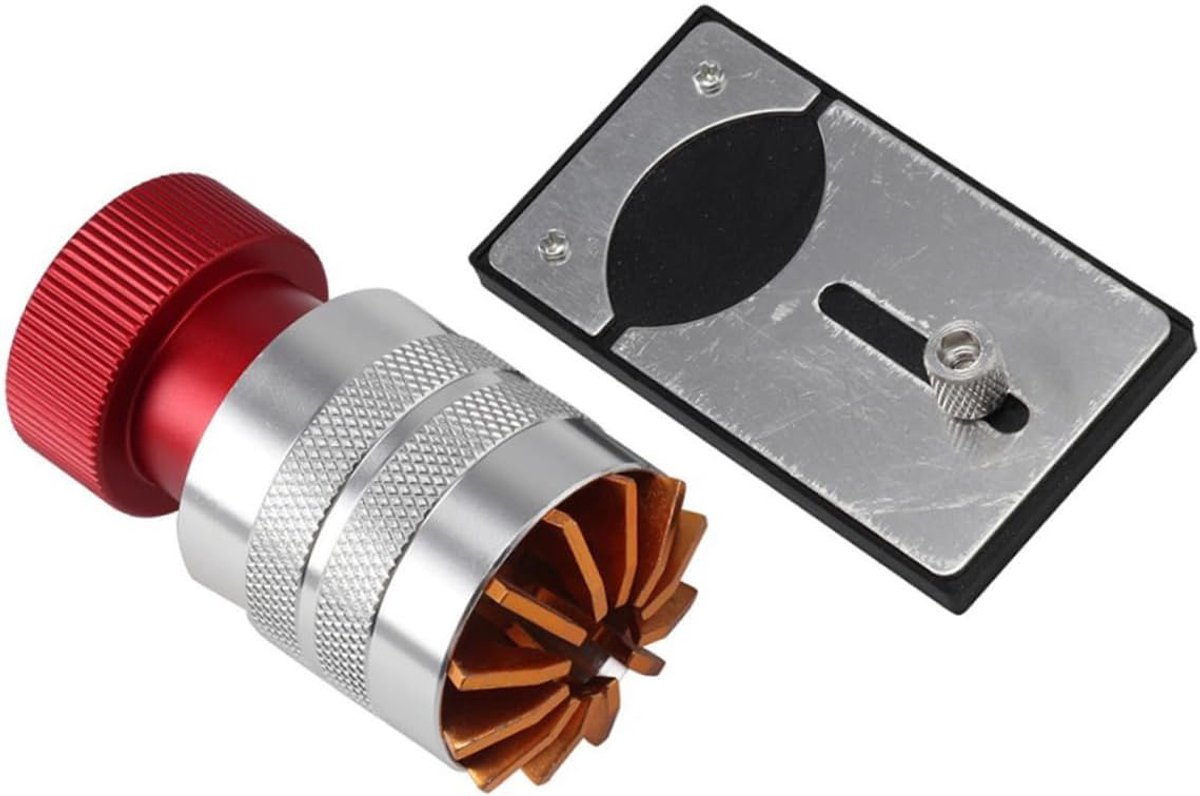 Horloge Reparatie Set - Uurwerk Gereedschap - Batterij Vervangen - Verstelbare Schroevendraaier - 15x8x3 cm - Rood