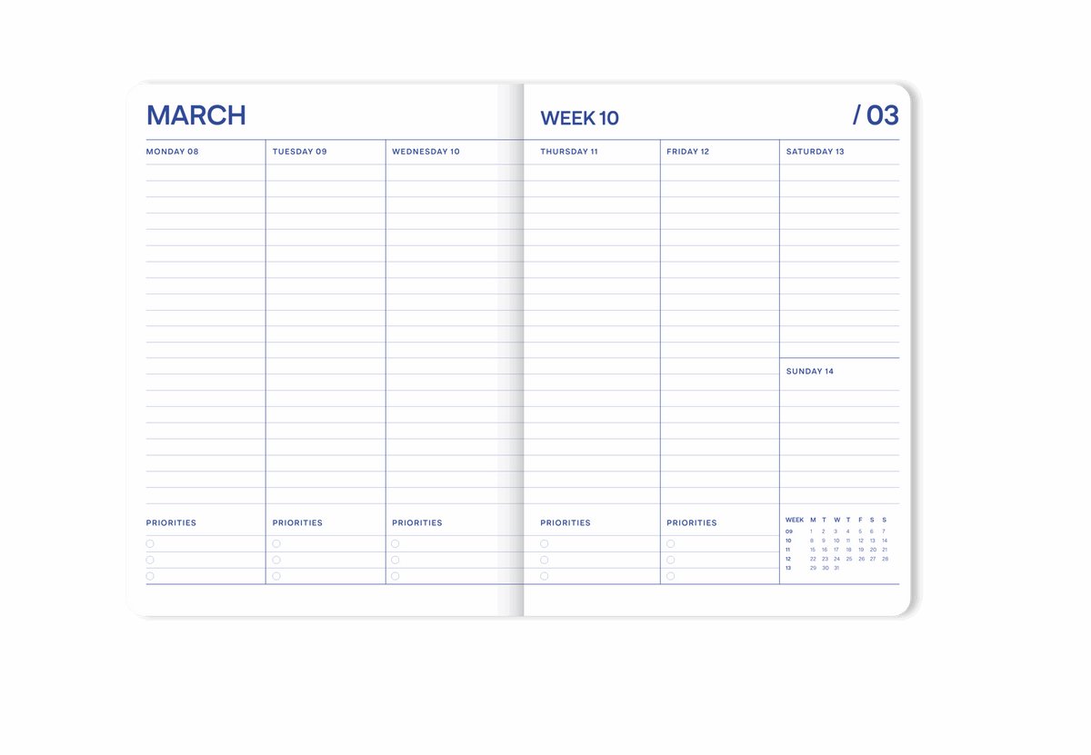 Fabrique - Schoolagenda 2026-2027 - A5 - Vogels - 1 week op 2 pag. — cadeau in Kalenders & Planners - foto 2