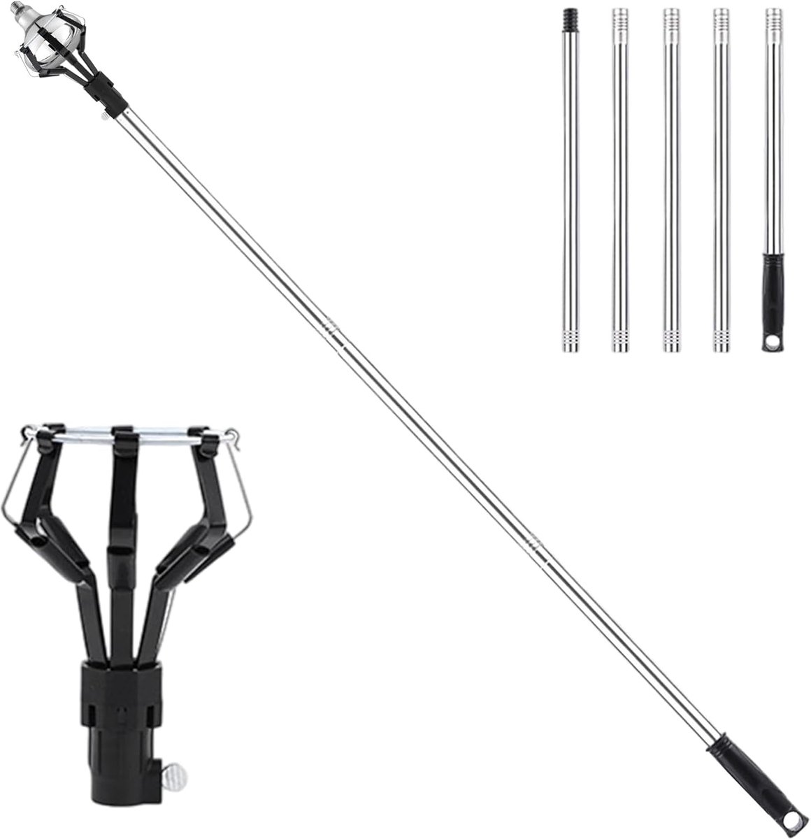 Lamp Verwissel Gereedschap - Telescopisch Hulpmiddel - Veilig Lampen Vervangen - Verstelbare Lengte - 63x164x63 cm