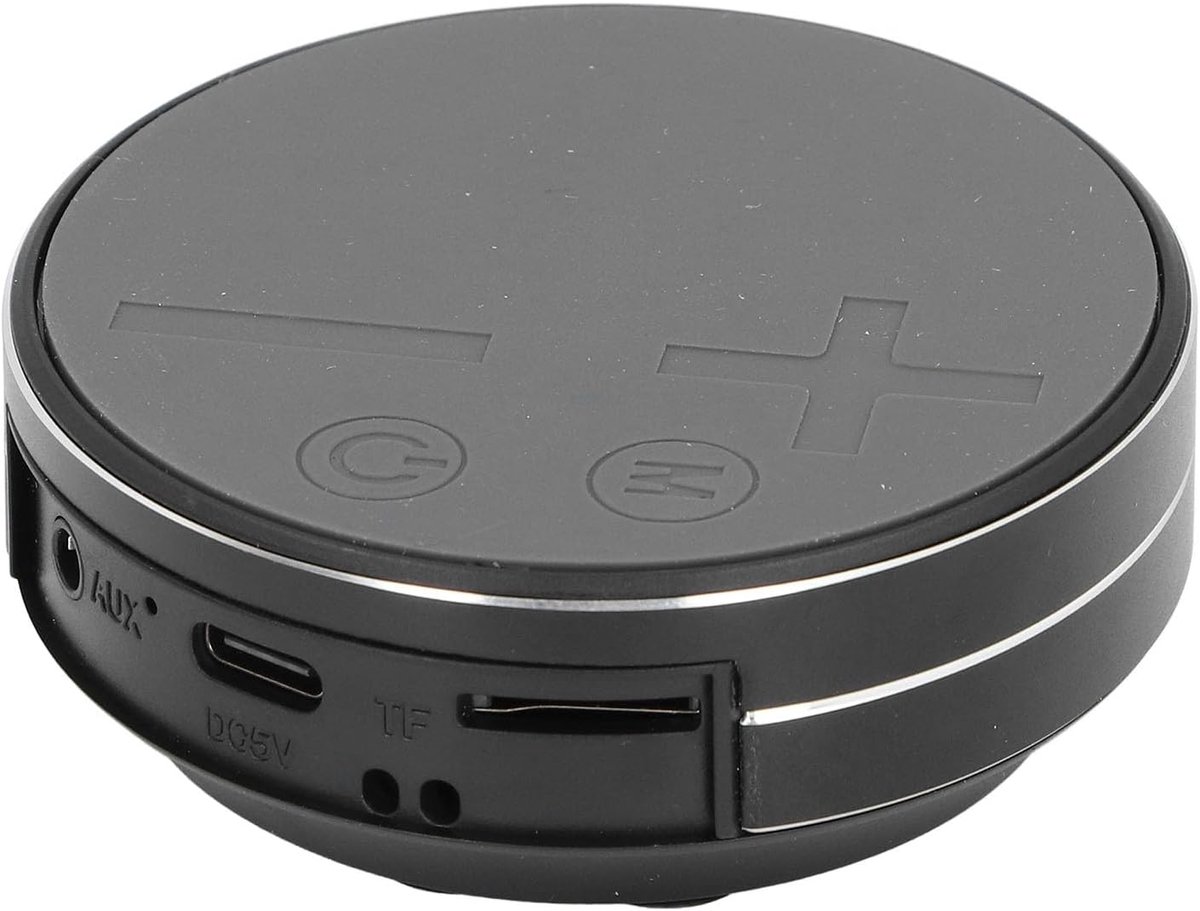 Draagbare Bluetooth Luidspreker - Mini Speaker - Muziek Luisteren - Zuignap Bevestiging - 9x9x4 cm - Zwart