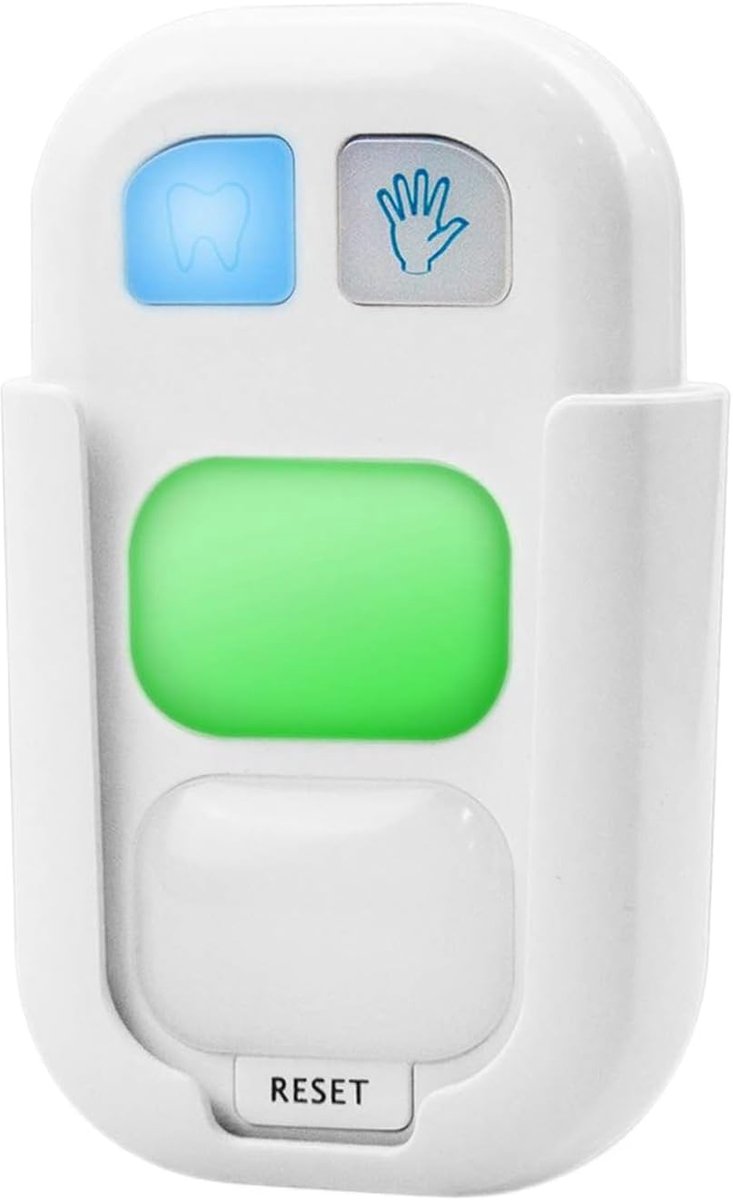Hygiëne Timer - Tanden Poetsen Timer - Handen Wassen - Led Indicatie - 5.6 x 3.8 x 9.9 cm