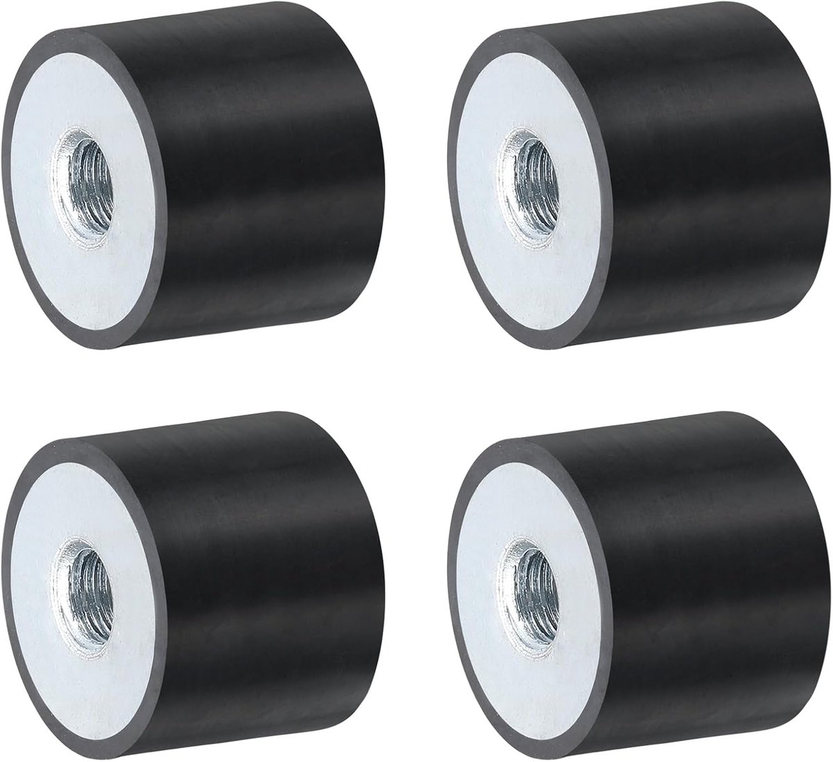 Rubberen Bussen - Trillingsisolatoren - Apparatuur Dempen - M8 Schroefdraad - 25x20 mm - Zwart