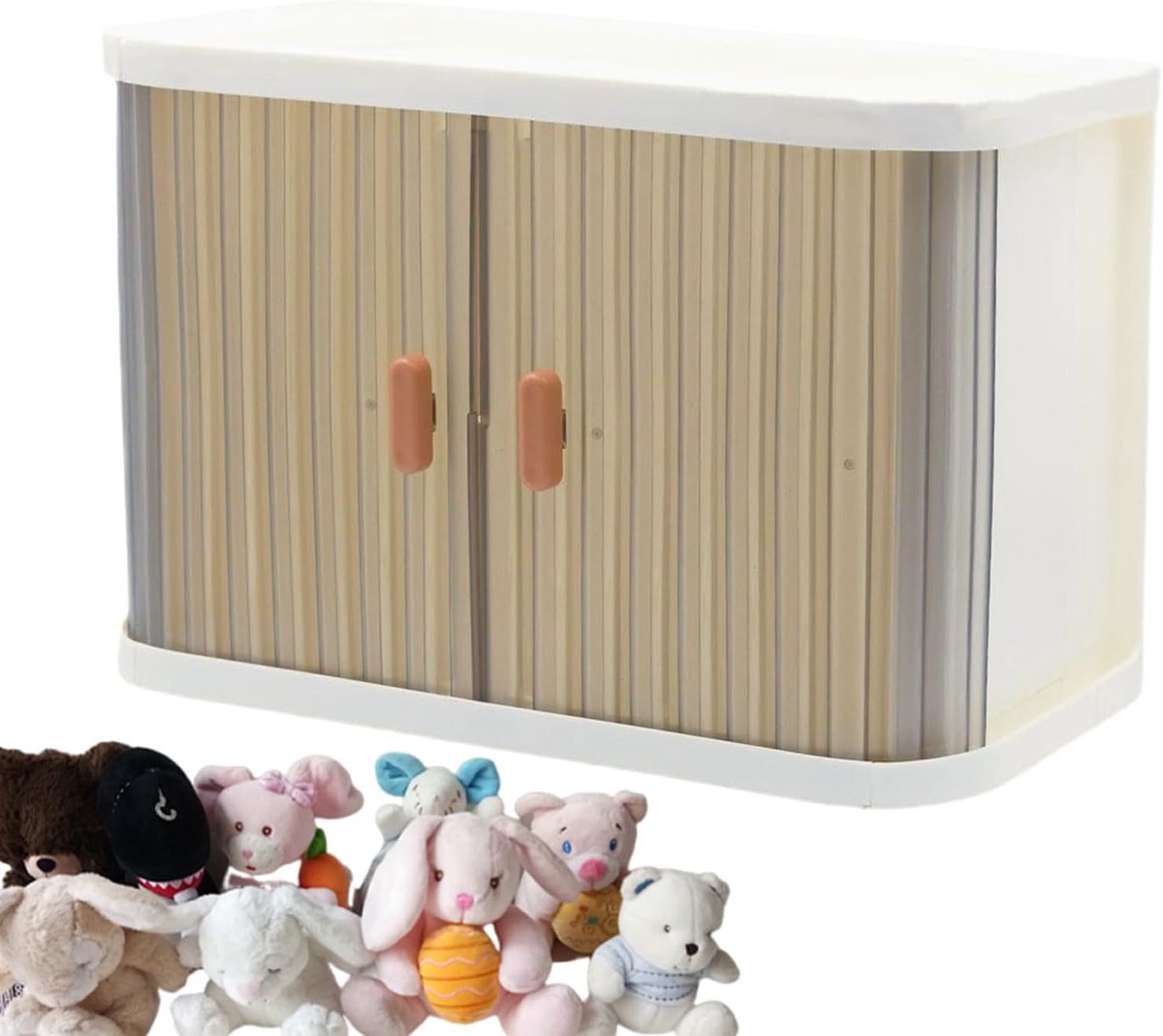 Opbergdoos Poppenkleding - Opbergbox Kinderkamer - Kleding Organiseren - Inklapbaar Ontwerp - 30 x 24.6 x 7.9 cm