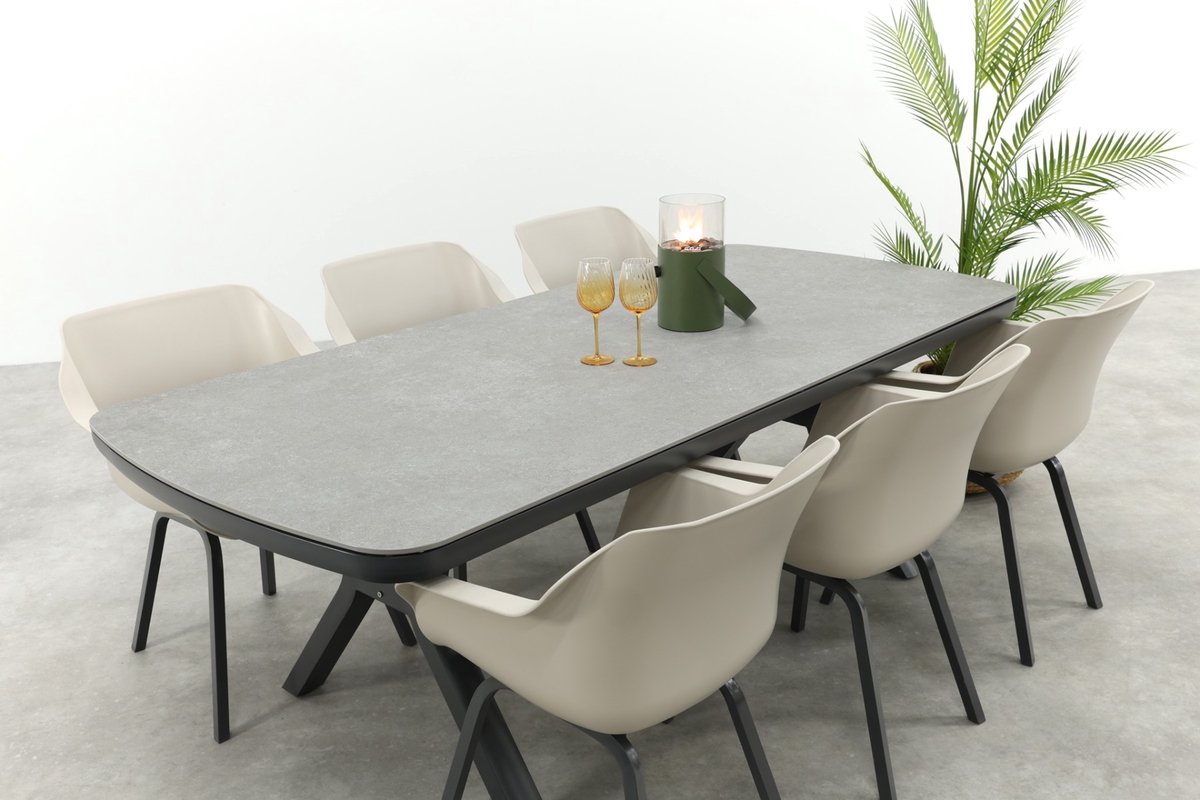 Hartman Sophie Element/Ponto tuinset voor 6 personen 220x100 cm. - Antraciet – foto 3