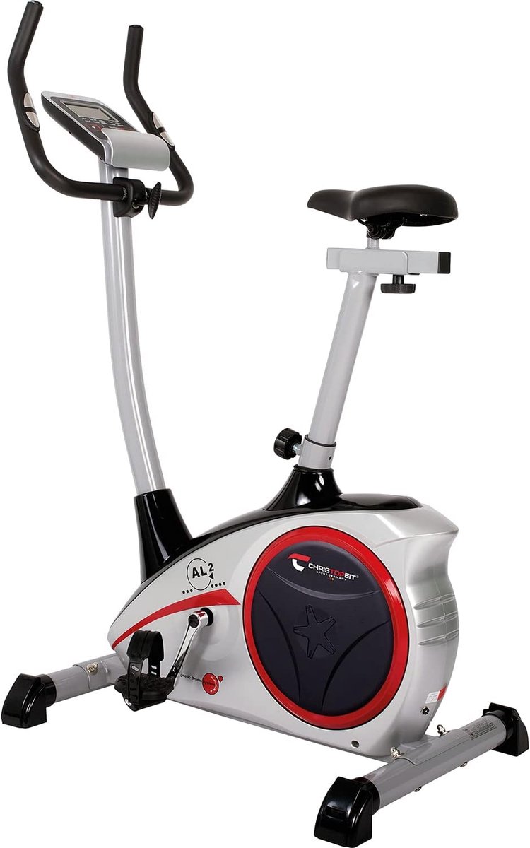 Hometrainer - Fitnessapparaat - Cardio Training - 24 Weerstandsniveaus - 96x59x134 cm - Zilver