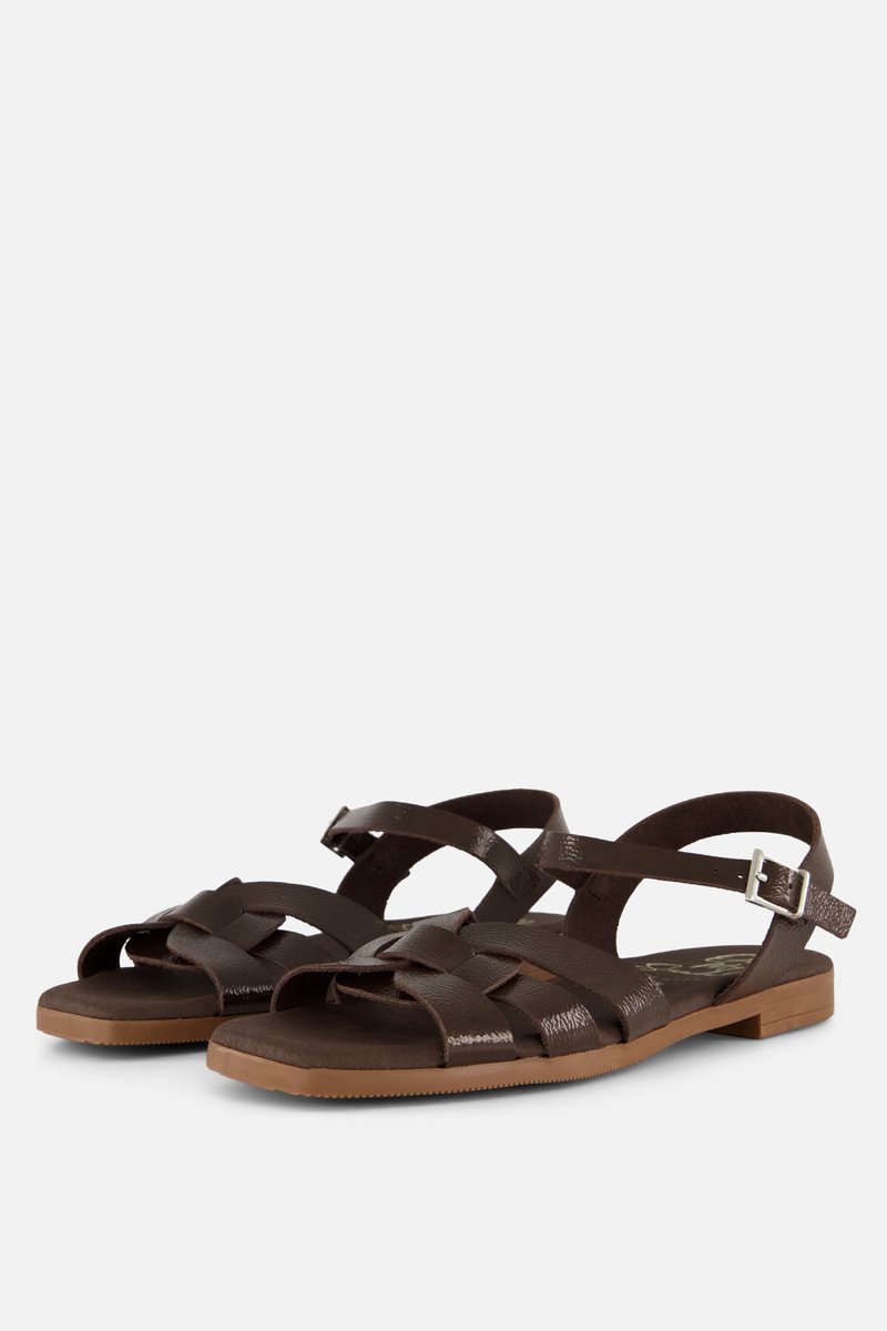 Oh My Sandals Sandalen bruin Lak - Maat 41