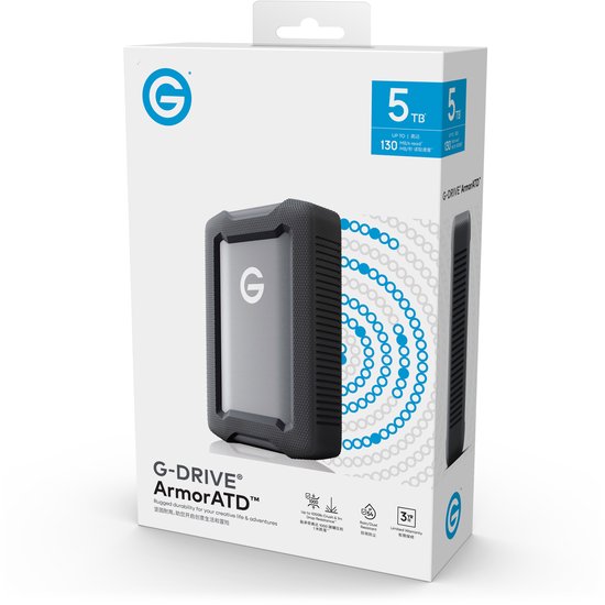 SanDisk Professional G-Drive ArmorATD - Externe harde schijf - 5TB - Space grijs van Merkloos — afbeelding 5