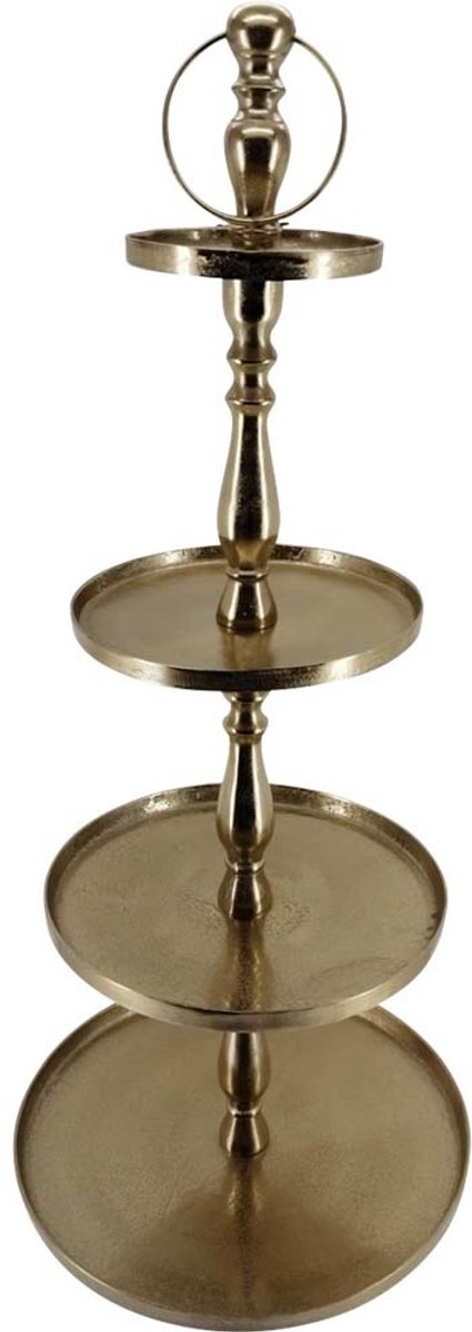 Lesli Living - Etagère Brush - Goud - Ø50x120cm