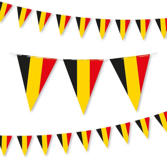 Q2P - Slingers - Belgie - Vlaggenlijn - EK - WK - Voetbal - Versiering - Vlaggetjes - Decoratie