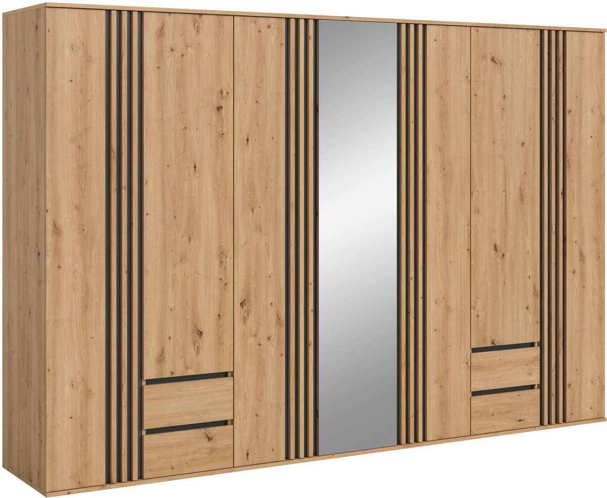 xonox.home Kledingkastcombinatie Tofta Artisan eiken imitatie B/H/D: 280x190x56 cm
