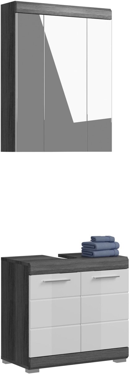 xonox.home badkamermeubel Scout rookzilver imitatie 60x191x34 cm