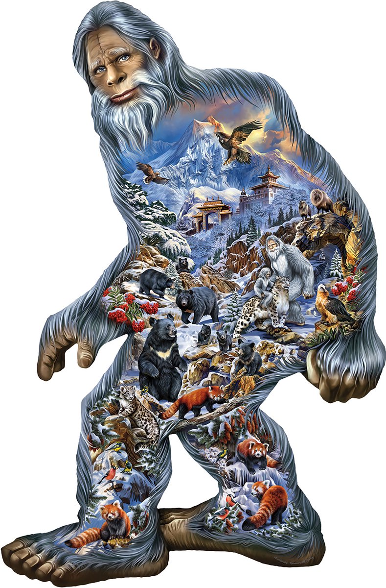 SunsOut puzzel Yeti - 850 stukjes legpuzzel fantasie dieren.