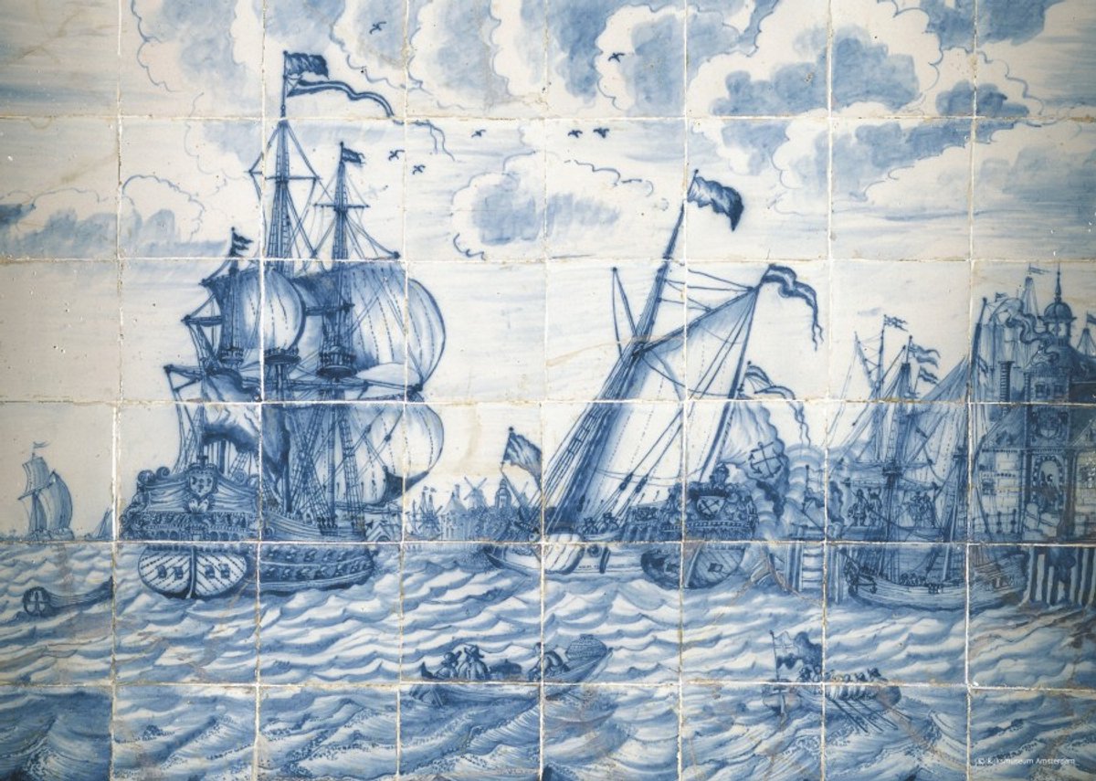 Tegeltableau met Schip Puzzel (1000 stukjes)