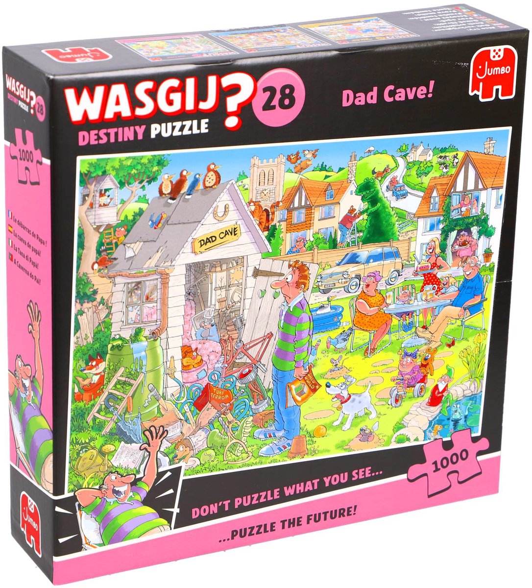 Wasgij Destiny 28 - De Mancave Van Pa! - 1000 stukjes puzzel - Legpuzzel — afbeelding 9