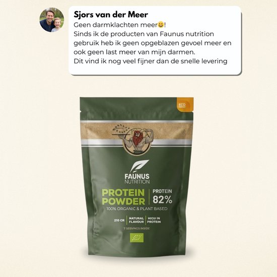 Biologische Plantaardig Proteïne Gefermenteerd - Naturel - 210 gram sample verpakking - Pesticide vrij - Vegan Protein - eiwitshakes — afbeelding 4