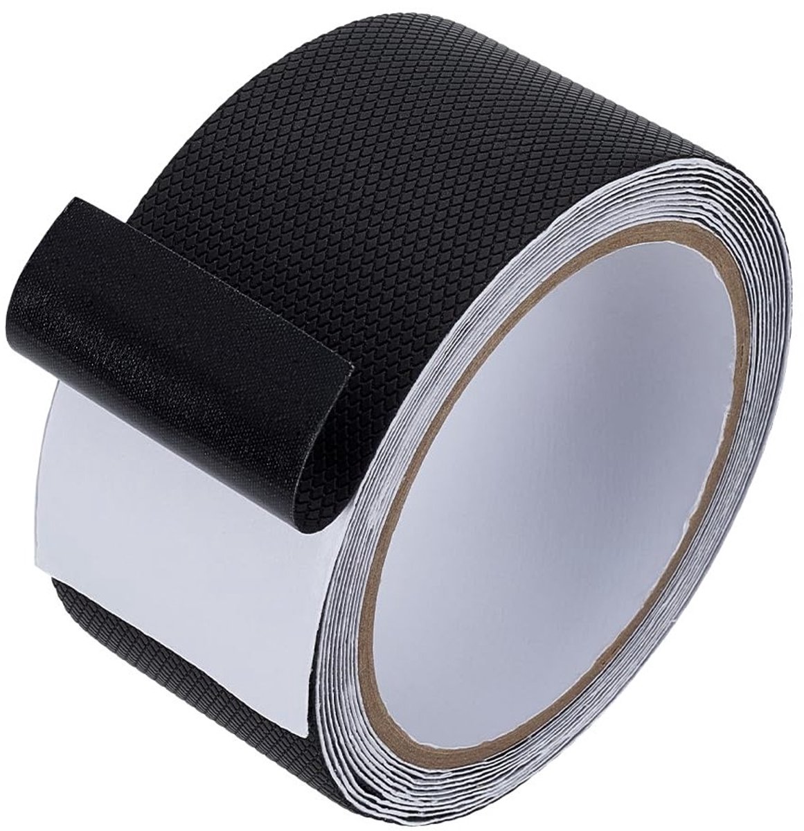 Zwarte rubberen gripband 50 mm breed, elastische vezeltape voor handgrepen, antislip accessoires, waterdichte banden voor thuisreparaties, doe-het-zelvers binnen en buiten - 3 m.