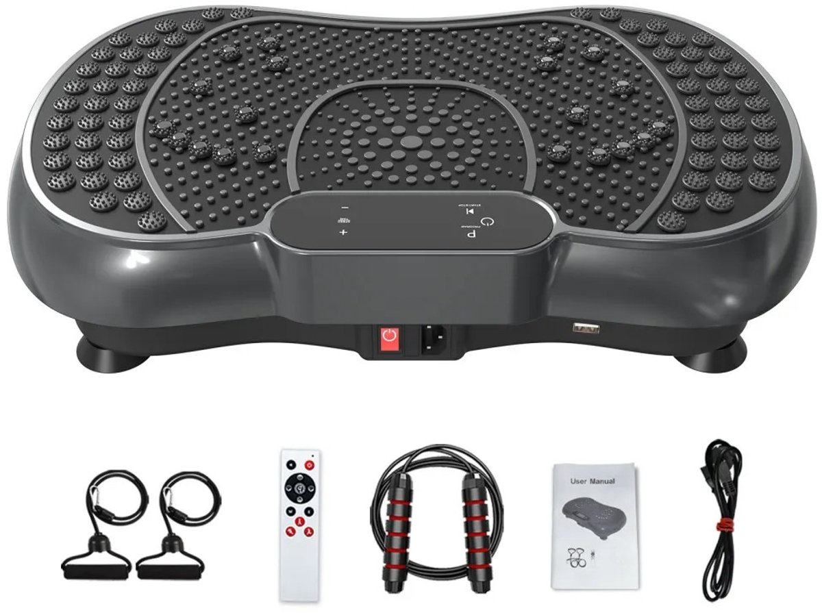 House of Balance Trilplaat - Trilplaat Fitness - Trilplaat voor benen Bloedsomloop - Trilplaat Afvallen - Powerplate - Incl. Accessoires